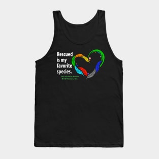 CB feather heart -- white type Tank Top